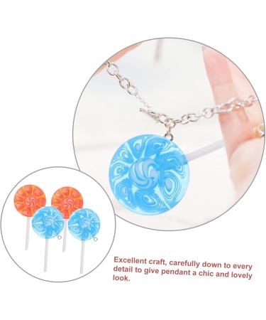 12 Pcs Lollipop Keychain Key Fob Lollipops DIY Pendant Charms DIY Lollipop Charms Self Made Bracelet 6X3CMx2pcs Assorted Colorx2pcs - Buy Online on GoSupps.com