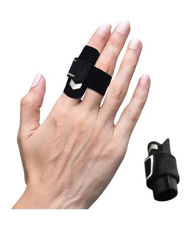 VerteLife Finger Splint Adjustable Finger Sleeve Support Protector Finger Brace Relieve Joint Pain Finger Guards Sport Cushion Bandage for Basketball Volleyball - Silver