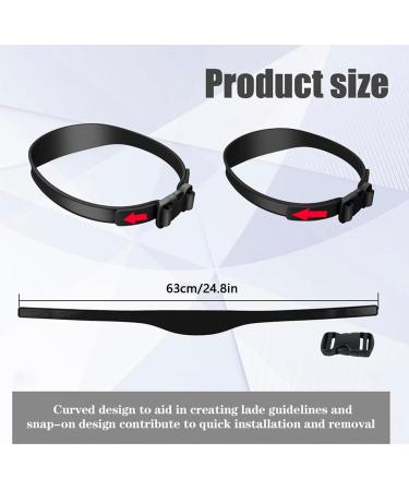 2Pcs Curved Silicone Haircut Band Hair Trimming Guide Band Washable-Adjustable-Self Haircut Band DIY Hair Cutting Guide for Home Hair Clippers(Black & Blue) - Buy Online on GoSupps.com