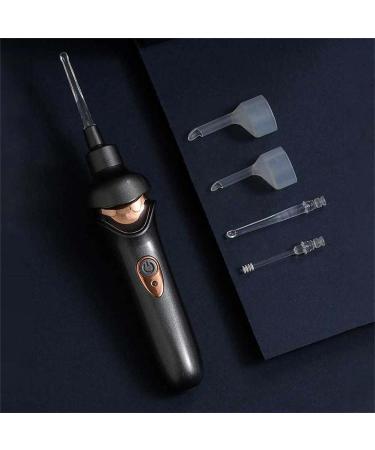 Electric Ear Wax Vacuum Removal Kit - 3 Level Suction USB Cleaner for Kids & Adults (Black) - Buy Online on GoSupps.com