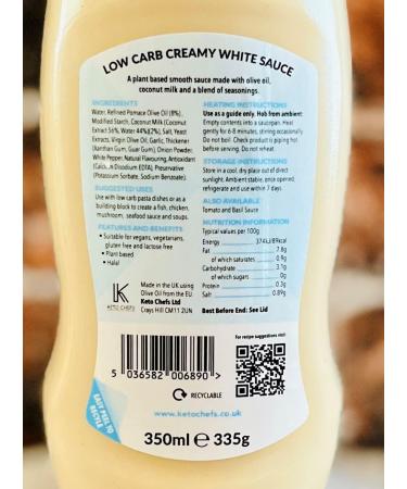 Keto Chefs Low Carb Creamy Cooking Sauce - 6 Pack Creamy Pack of 6 - Buy Online on GoSupps.com