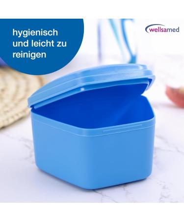 Buy Wellsamed KFO Denture Box - Standard Blue for Secure Storage of Braces & Dentures - International Shipping Available - Buy Online on GoSupps.com