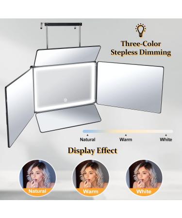 5 Way Barber Mirror with Light - Perfect DIY Haircut Tool for Men and Women - Adjustable Telescoping Hooks - Great Gift Idea - Single Pack - Buy Online on GoSupps.com
