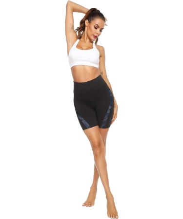 Persit Women's Workout Leggings with Pockets - High Waisted Tummy Control Yoga Pants in Blackcamo (Large) - Buy Online on GoSupps.com