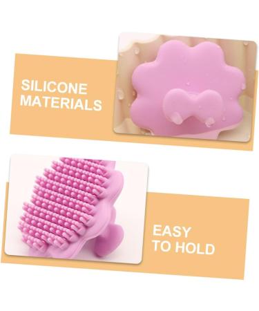 FRCOLOR Pack of 2 Cleaning Brush Makeup Remover Handy Silicone Face Brush Tool Face Sponge Face Scrub Brush Exfoliating Brush Cosmetic Scrubber Skin Care Brush 5.20X5.20X3.00CMx2pcs - Buy Online on GoSupps.com