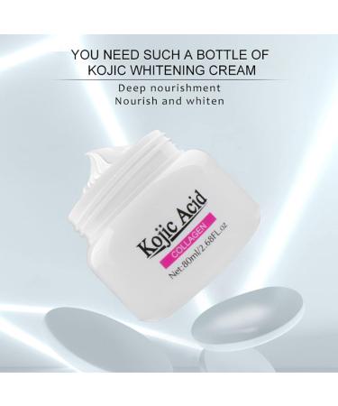 Uxsiya 80ml Moisturizing Facial Cream Kojic Acid Facial Whitening Cream Collagen Face Cream Nourishing Face Moisturizer - Buy Online on GoSupps.com
