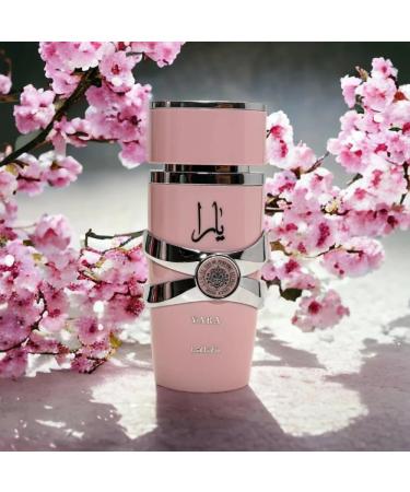 Bundle of Lattafa Yara 3.4oz Eau de Parfum for Women with 5ml Portable Refillable Atomizer and Refillable Car Freshener in an Elegant Satin Gift Bag - Buy Online on GoSupps.com