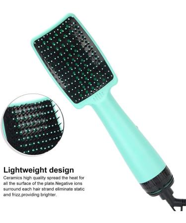 Hair Dryer Comb Hot Air Brush - 3 Gear Adjustable Styling Tool for Home Salon Use - Green - Buy Online on GoSupps.com
