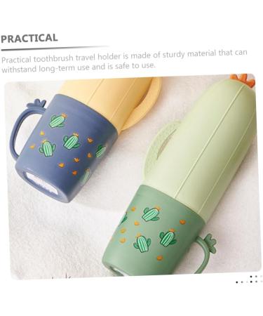 Balacoo Portable Toothbrush Holder - Travel-Friendly Organizer & Wash Cup | Blue 21.5x5.2cm - Ideal for Trips & Dental Care - Buy Online on GoSupps.com