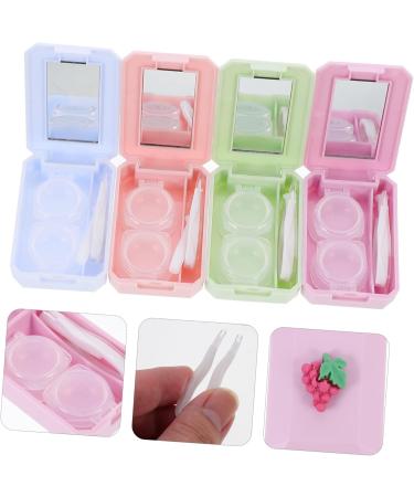Solustrie 12 STK Contact Lens Container Set | Travel Case & Organizer | Glass Terrarium Holder with Suction Rod | International Shipping Available - Buy Online on GoSupps.com
