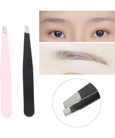 Black and Pink Practical Eyebrow Clips Eyebrow Tweezers for Home Salon - Buy Online on GoSupps.com