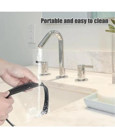 LuLiyLdJ 2 Pieces Black Silicone Hair Cutting Guide Silicone Hair Cutting Guide Barber Accessories DIY Haircuts - Buy Online on GoSupps.com