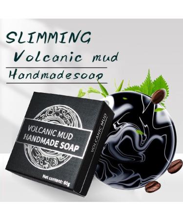 Volcanic Clay Coffee Soap Bar - Natural Cleansing Mineral Mud for Blackheads | International Shipping - Buy Online on GoSupps.com