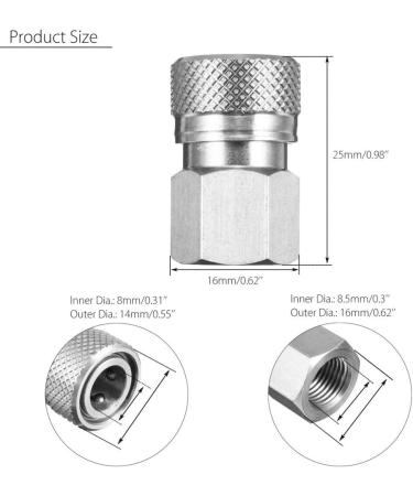 Stainless Steel Quick Connect Paintball Remote Line | 1/8 NPT | Outdoor Guy - 1 PCS - Buy Online on GoSupps.com
