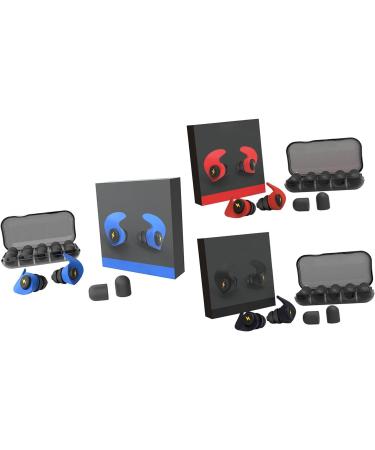 High-Quality Ear Plugs for Sleeping - Noise Cancelling Silicone Ear Plugs (12 Pcs) - Sound Reduction & Comfort - Red - Buy Online on GoSupps.com