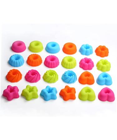 Alipis 24pcs Set Silicone Baking Cups Silicone Cake Mold Reusable Baking Cup Silicone Cupcake Liners Lining - Buy Online on GoSupps.com