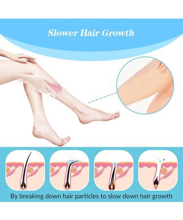 Crystal Hair Eraser - Painless Exfoliation & Gentle Hair Removal Tool - Portable & Reusable - Pink - For Back, Arms, Legs - Fast & Easy - Women & Men - Buy Online on GoSupps.com