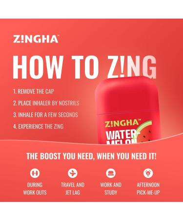 Z!NGHA Natural Aromatherapy Dual Nasal Inhaler Stick Uplifting Essential Oil Blend for Refreshing Scents & Daily Clarity | Portable, Travel-Friendly Nasal Stick for Aromatic Enjoyment - Buy Online on GoSupps.com
