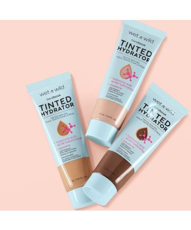 Wet n Wild Bare Focus Tinted Hydrator - Matte Finish Light Medium Makeup with Hyaluronic Acid - Sheer to Medium Coverage - Buy Online on GoSupps.com