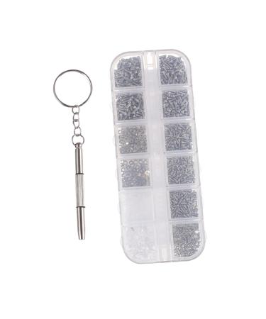 Doitool glasses screw set Tool for the glasses repair repair set for sunglasses Restaurer tool Mini tools tiny for glasses jewelry set packaged stainless steel glass