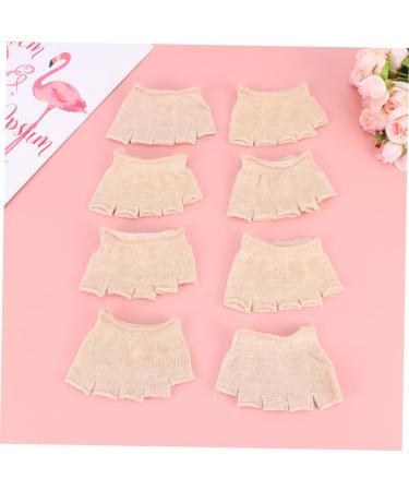 Holibanna Women's Khaki Slipproof Socks - 4 Pairs Toe Separator Half-Socks for Comfort & Style - Buy Online on GoSupps.com