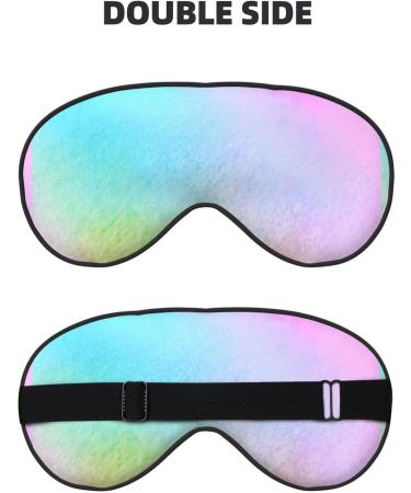 Colorful Wavy Abstract Sleep Mask | Double-Sided Soft Adjustable Eye Covers - Perfect for Shade & Reducing Eye Edema - Buy Online on GoSupps.com