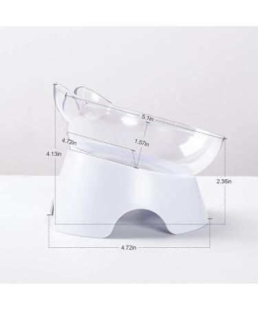 Milifun Raised Cat Food Bowls with Stand - Tilted Cat Dishes for Food/Water - Elevated Pet Dish with Arcuation Stand - Buy Online on GoSupps.com