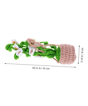 COHEALI Car Decor House Decorations for Home Crochet Crafts Hanging Basket Interior Rearview Mirror - Buy Online on GoSupps.com