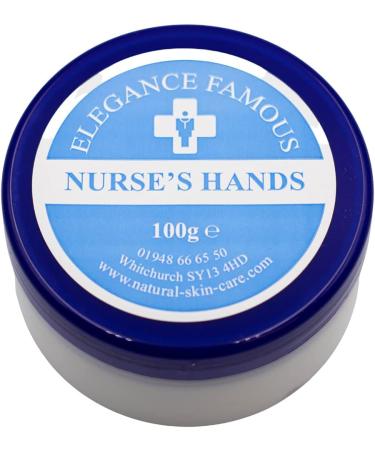 Nurses Hand Cream 100g by Elegance Natural Skin Care Repair Restore Nourish Dry Chapped Hands Nurse Nurses GP Hospital Doctor Medical Handcream - Buy Online on GoSupps.com
