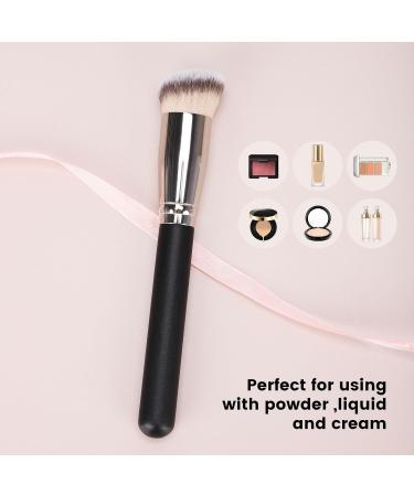 Premium Vegan Foundation Brush for Flawless Liquid Makeup - Ideal for Cream Powder and Contouring - Buy Online on GoSupps.com