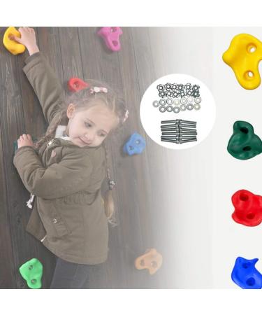 IFOYO Rock Climbing Holds - 20 Large Outdoor Playground Rocks for Kids Over 4 Years - Supports 132lbs/60kg - Bright + Dark - Buy Online on GoSupps.com
