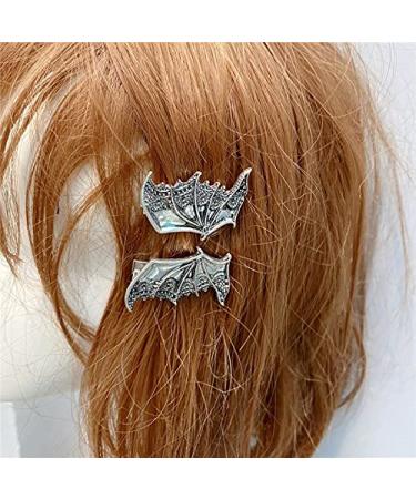 Shop Vintage Halloween Accessories for Women - Bat Wings & Hair Clips (Set of 4) - Buy Online on GoSupps.com