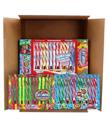 Candy Cane Mixed Pack - Hawaiian Punch Lifesavers Soda 144 Count