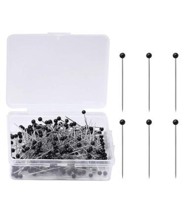200 Pieces Flat Head Straight Pins Flower Head Sewing Pins Quilting Pins  for Sewing DIY Projects Dressmaker Jewelry Decoration Assorted Colors 200  Dark Flowers
