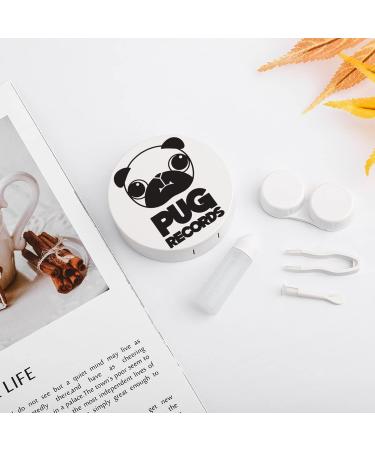 Pug Records Round Case For Contact Lens Kit Storage Box with Mirror Printed - Buy Online on GoSupps.com