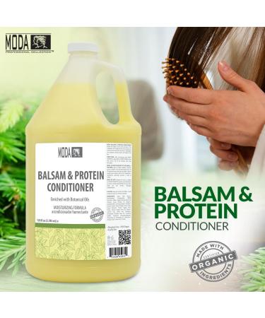 Buy MODA Moisturizing Conditioner 128 Oz | Professional Hair Care for All Types | Strengthens Moisturizes & Adds Shine | Color Protection & Volume - Buy Online on GoSupps.com