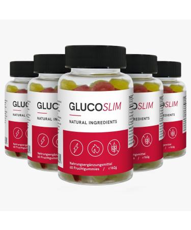 Glucoslim keto gummy bears - keto rubber - 60 fruit gum keto diet gummy bears - fruit gum - gummy bear keto 300 pieces (1 Pack)