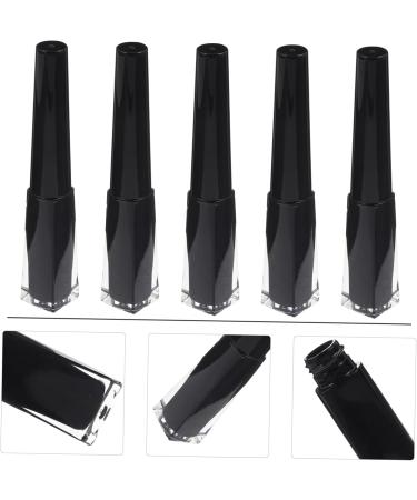 WOFASHPURET 5pcs Empty Eyeliner Bottle Tube Empty Mascara Dispensers Plastic Black Black 11.00X1.60X1.60CM - Buy Online on GoSupps.com