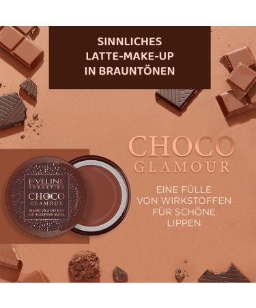 Eveline Cosmetics Choco Glamor intensive regenerating lip mask lip mask for night lip care at night hydration of the lips lip products lip care 12 ml - Buy Online on GoSupps.com