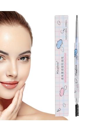 Eyebrow Pencil Waterproof Eyebrow Makeup - High Saturation Waterproof Eyebrow Pencil with Double Head Design Precision Eyebrow Pencil for Commute Frifer 04 Smoke Gray