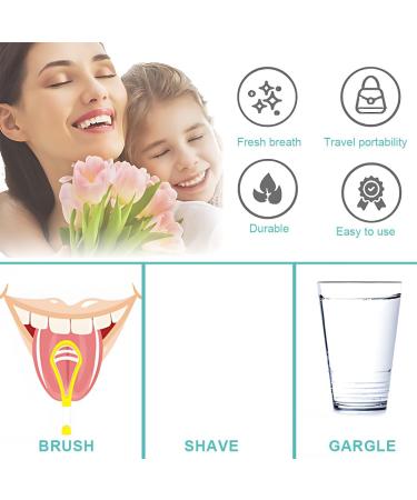 CPsyte 4-Piece 2-in-1 Tongue Cleaner Set | BPA-Free Tongue Scraping for Adults & Children | Improve Health & Fight Bad Breath - Buy Online on GoSupps.com