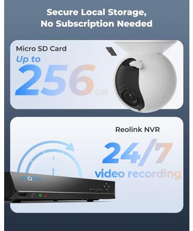 REOLINK E1 Outdoor Plug-in WiFi Security Camera - 5MP HD PTZ, Motion Tracking, 5GHz WiFi, 3X Optical Zoom, Person/Vehicle Detection, Color Night Vision - Buy Online on GoSupps.com