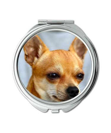 YENDOSTEEN Mirror Travel Mirror Chihuahua Dog Puppy Cute Pet Breed0 Pocket Mirror portable mirror