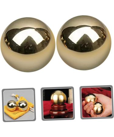 Magiclulu 6 StK Brass Massage Balls - Portable Gymnastics & Foot Massager - Enhance Relaxation & Exercise - Buy Online on GoSupps.com