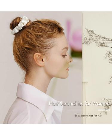 Satin Scrunchies for Women - 6PCS Soft Hair Ties in Spring Colors - Buy Online on GoSupps.com