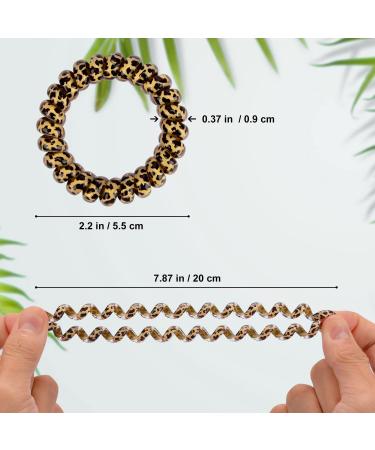 Jesslab Spiral Hair Ties - 10 Traceless Telephone Cable Ponytail Holders | No-Damage Hair Accessories for Women & Girls | Color Sorted (#16) - Buy Online on GoSupps.com