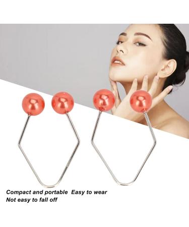 Dimple Maker for Cheek 2 Pair Portable Facial Dimple Trainer for Cheeks Develop Face Cheeks Easy to Wear Comfort Improve Smile Dimple Maker Balls Tool Women Girls (Red) - Buy Online on GoSupps.com