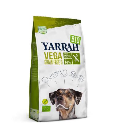 Yarrah Organic Dry Food for Vega Dogs Without Wheat - Tasty Vegetarian with Organic Soya, 2 kg