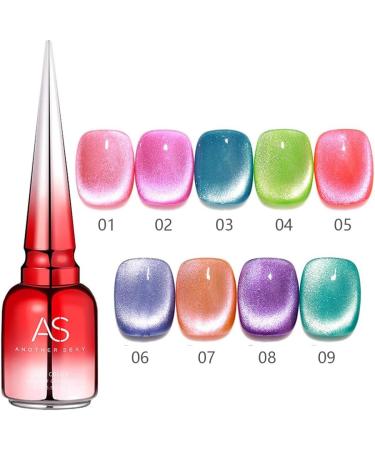 15ml Need LED Lamp Colorful Semi Permanent Gel Nail Polish Phototherapy Gel Fluorescent Spar Cat Eye Gel - (Color: 7) - Buy Online on GoSupps.com