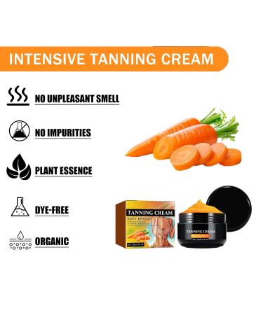 3.38 OZ Intensive Tanning Gel - Natural Tanning Accelerator Cream for Outdoor Sun & Sunbeds | Carrot Sun Tanning Cream - Buy Online on GoSupps.com